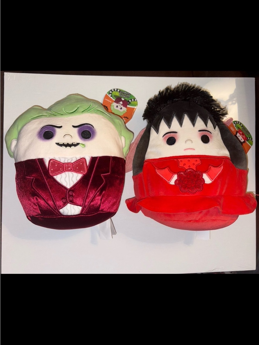 Beetlejuice and Lydia Deetz Wedding 8” Squishmallows NEW with tags set 2